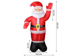 Inflatable Santa Claus 180cm (WNDR12365)