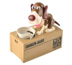 Battery-operated piggy bank - brown male (WNDR13483)