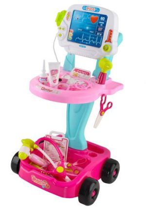 Little doctor's set - pink trolley (WNDR13491)