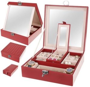 Jewelry case - burgundy Beautylushh (WNDR13857)