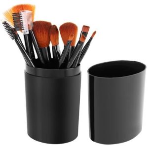 Makeup brushes 12 pcs black - set (WNDR13897)