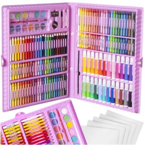 Painting kit in a case 168 pcs pink (WNDR13947)