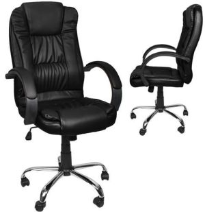 Office chair, eco-leather - black MALATEC (WNDR13976)