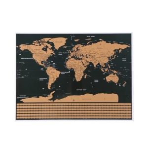 World map - scratch card with flags (WNDR14052)