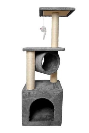 Cat tree 90 cm, gray (WNDR14070)