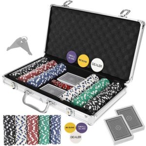 Poker - set of 300 chips in HQ suitcase (WNDR14169)