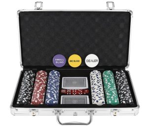 Poker - set of 300 chips in HQ suitcase (WNDR14169)