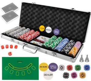 Poker - set of 500 chips in HQ suitcase (WNDR14230)