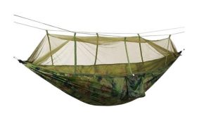 Tourist hammock Santiago Army 260x140cm Net (WNDR14578)