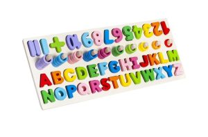 Wooden alphabet and numbers puzzle (WNDR14676)