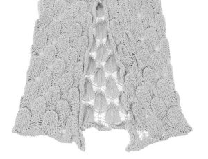 Mermaid tail blanket - gray KO11380 (WNDR14733)