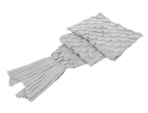 Mermaid tail blanket - gray KO11380 (WNDR14733)