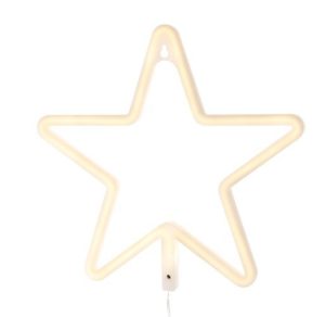 LED bedside lamp - star - warm white (WNDR14820)