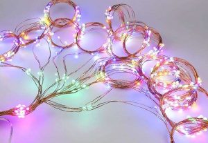 200 LED lamps - angel's hair - multicolor 12V (WNDR14828)