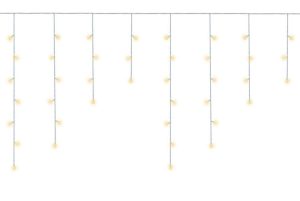 Christmas lights - icicles 300 LED warm white 31V (WNDR14899)