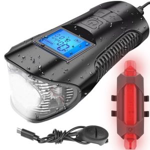 LED bicycle lamp with a counter (WNDR14944)