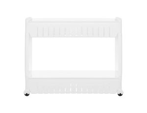 Mobile kitchen shelf on wheels, white (WNDR14947)