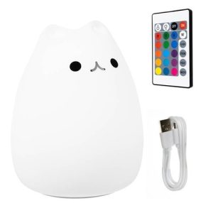 LED bedside lamp - kitten (WNDR15192)