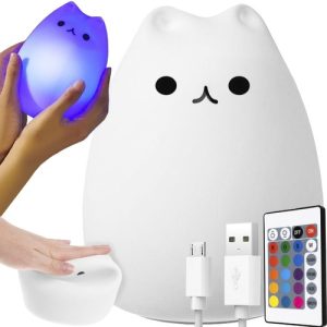 LED bedside lamp - kitten (WNDR15192)