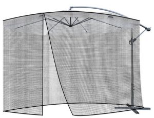 Garden umbrella mosquito net 3.5m - black (WNDR15261)