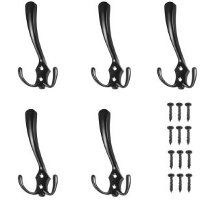 Black wall hanger - set of 5 pcs. (WNDR15454)