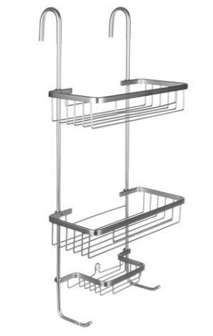 Wall-hung shower shelf - silver (WNDR15464)