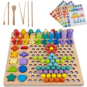 Wooden puzzle - beads DU17252 (WNDR15554)