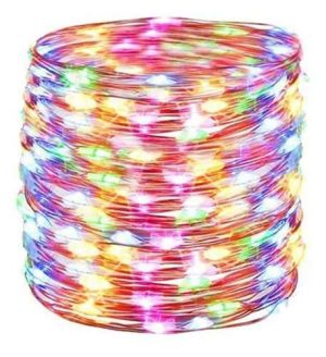 100 LED wire lamps - multicolor - battery operated (WNDR15562)