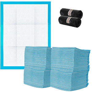 Absorbent hygienic underlay - 100 pcs. + pouches (WNDR15601)