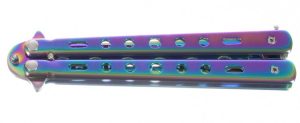 Butterfly knife for training - rainbow (WNDR15907)