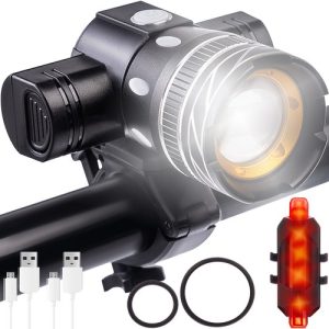 T6 USB bicycle light + rear light (WNDR15915)