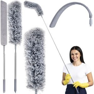 Telescopic dust brush with two attachments (WNDR15955)