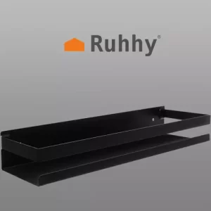 Ruhhy 19188 black bathroom shelf (WNDR16069)