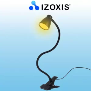 Desk lamp with a clip - black Izoxis 19454 (WNDR16151)