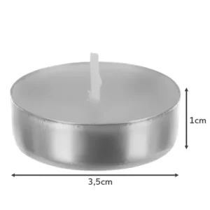 Candles / tea lights 3h - set of 100 pcs (WNDR16179)