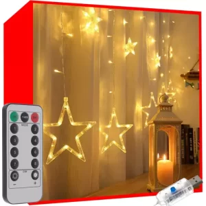 Light curtain 138LED USB - warm white KŚ19750 (WNDR16222)