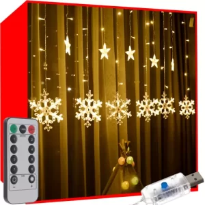 Light curtain 138 LED USB warm white KŚ19746 (WNDR16224)