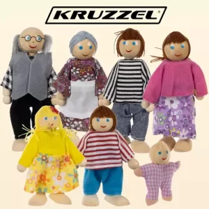 Miniature dolls - 7 pcs. Kruzzel 19764 (WNDR16260)