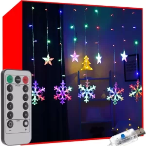 Light curtain 138 LED USB multicolor KŚ19742 (WNDR16263)