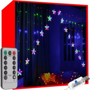 Light curtain 136LED USB- multicolor KŚ19772 (WNDR16268)