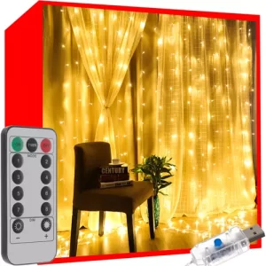 Light curtain 300 LED USB - warm white KŚ19768 (WNDR16271)