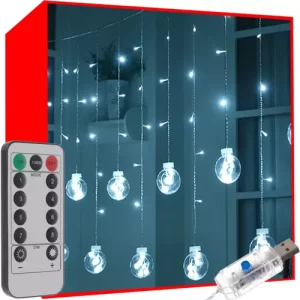 108LED USB light curtain - cool white KŚ19770 (WNDR16282)