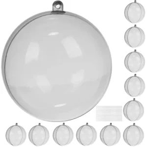 Transparent baubles - set of 12 Ruhhy 20508 (WNDR16322)