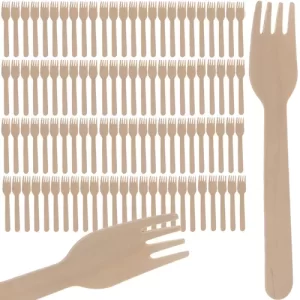 Wooden forks - 100 pcs. Ruhy 20697 (WNDR16397)