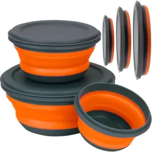 Folding silicone bowls - 3 pcs. Ruhhy 20781 (WNDR16454)