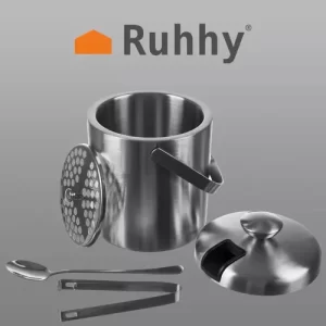 Ice bucket - tongs + spoon Ruhha 21159 (WNDR16548)