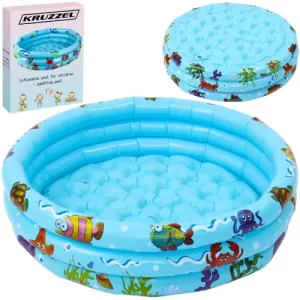 Inflatable pool for children - paddling pool Kruzzel 20932 (WNDR16659)