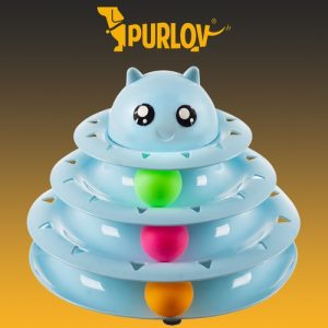 Cat toy - tower with balls Purlov 21837 (WNDR16746)