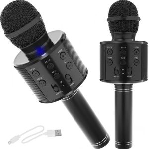 Karaoke microphone - black Izoxis 22189 (WNDR16803)