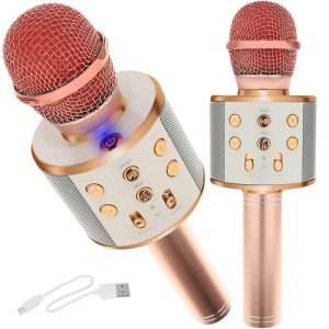 Karaoke microphone - light pink Izoxis 22190 (WNDR16804)